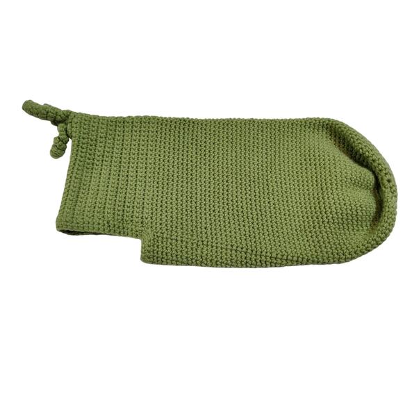 Handmade Newborn Baby Photoshoot Prop Green Knit Peapod - Picture 4 of 6